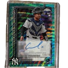 2025 Topps Chrome Update Rookie Debut Autographs Carlos Narvaez #CRDA-CN card
