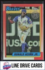 Ronald Acuna Jr. 2025 Topps Chrome 1990 card