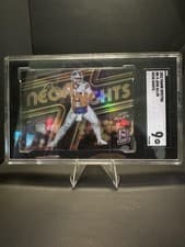 Josh Allen 2022 Panini Spectra Neon Nights card