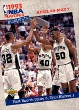 First Round: Spurs 3, Trail Blazers 1
