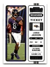 Lamar Jackson 2022 Panini Contenders card