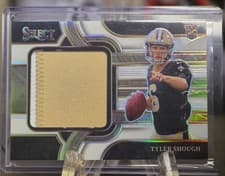 2025 Panini Origins Rookie Jumbo Jersey Autographs Tyler Shough #14 card