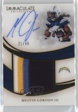 Melvin Gordon III 2019 Panini Immaculate Collection card