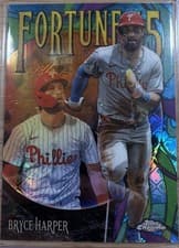 2025 Topps Chrome Logofractor Edition Fortune 15 Bryce Harper #F15-6 card