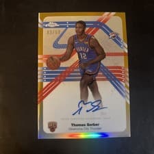 2025-26 Topps Chrome Sapphire Next Stop Signatures Thomas Sorber #NS-TS card