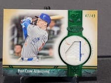 2026 Topps Tier One Jersey Number Relics Pete Crow-Armstrong #JNR-PC card