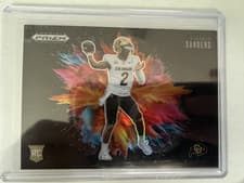 Shedeur Sanders 2025 Panini Prizm Draft Picks Color Blast card