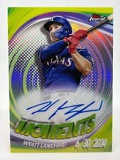 2025 Finest Moments Autographs Wyatt Langford #FMA-WL card