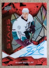 2024-25 Upper Deck Clear Cut Crystalline Stars Ryan Getzlaf #CSA-RG card