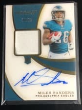 Miles Sanders 2019 Panini Immaculate Collection card