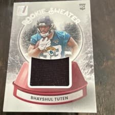 Bhayshul Tuten 2025 Donruss Rookie Holiday Sweater card