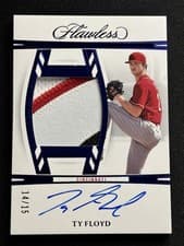 2024 Panini Flawless Draft Patch Autographs Ty Floyd #DPA-TF card