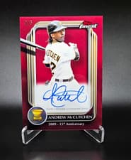 2025 Finest Rookie Cup Anniversary Autographs Andrew McCutchen #RCAA-AM card