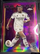 Kylian Mbappe 2024 Topps Chrome UEFA card