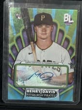 2024 Topps Big League Opening Act Autographs Henry Davis #OAA-HD