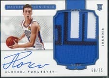 Aleksej Pokusevski 2020 Panini National Treasures card