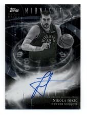 2025-26 Topps Midnight Stroke of Midnight Autographs II Nikola Jokic #SM-NJ card