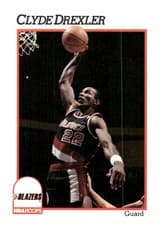 Clyde Drexler 1991-92 Hoops Base Set card