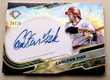2025 Topps Diamond Icons Icons Chrome Autographs Carlton Fisk #ACC-CF card