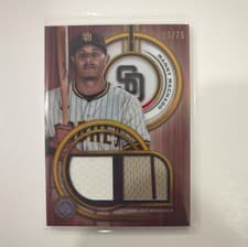 2025 Topps Tribute Single-Player Dual Relics Manny Machado #DR-MM card