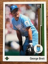 George Brett 1989 Upper Deck card