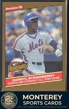 Darryl Strawberry 1986 Donruss Highlights card