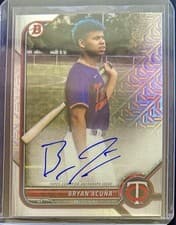 Bryan Acuna 2022 Bowman Chrome Mega Box Mojo Autographs card