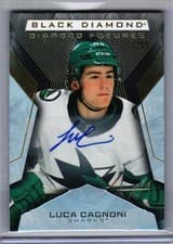 2025-26 Upper Deck Black Diamond Diamond Futures Luca Cagnoni #BDF-LC card