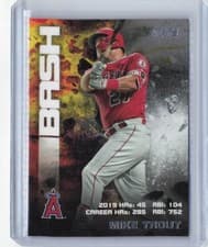 Mike Trout 2020 Stadium Club Bash & Burn card