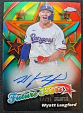 2025 Topps Chrome Future Stars Autographs Wyatt Langford #FSA-WL card
