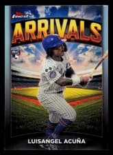 2025 Finest Arrivals Luisangel Acuña #A-12 card