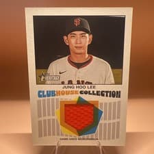 Jung Hoo Lee 2026 Topps Heritage Clubhouse Collection Relics card