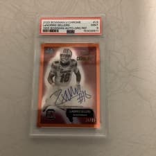 2025 Bowman University Chrome 1955 Bowman Football Autographs LaNorris Sellers #55AV-LS card