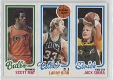Scott May / Larry Bird / Jack Sikma #30 / 47 / 232 1980 Topps card
