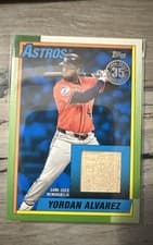 2025 Topps Update 1990 Topps Baseball Relics Yordan Alvarez #90RU-YA card