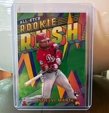 2024 Topps Chrome Logofractor Edition Chrome All-Etch Rookie Rush Noelvi Marte #CERL-3 card