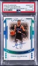 Tyrese Haliburton 2021 Panini Flawless card