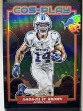 2025 Topps Cosmic Chrome Cos Play Amon-Ra St. Brown #CP-21 card