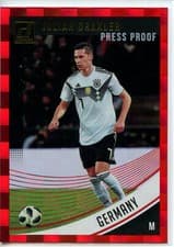 Julian Draxler 2018 Panini Donruss card