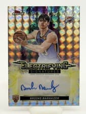 2025-26 Finest Electrifying Signatures Brooks Barnhizer #ESG-BB card