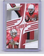 2025 Panini Absolute Team Tandem Materials Marvin Harrison Jr. / Kyler Murray #TTM-ARZ card