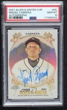 Miguel Cabrera 2021 Topps Allen & Ginter Chrome Autographs card