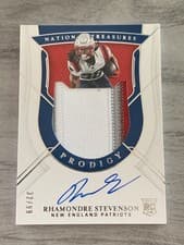 Rhamondre Stevenson 2021 Panini National Treasures card