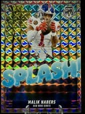 2025 Panini Mosaic Splash Mosaic Malik Nabers #2 card