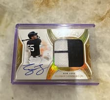 2025 Panini Flawless Prospect Patch Autographs George Lombard Jr. #1 card