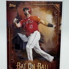 2025 Topps X Bob Ross: The Joy of Baseball Bat on Ball Albert Pujols #BOB-5 card