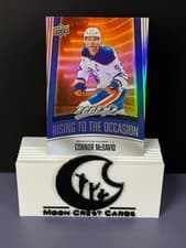 Connor McDavid 2025 Upper Deck MVP Rising to the Occasion card