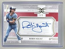 2025 Topps Definitive Collection Legendary Autograph Collection Robin Yount #LAC-RY card