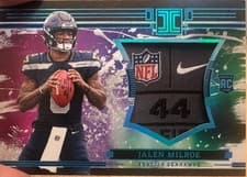 2025 Panini Impeccable RC Logo Patches Jalen Milroe #3 card