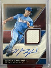 2026 Topps Major League Material Autographs Wyatt Langford #MLM2-WL card